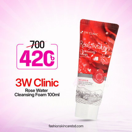 3W Clinic Rose Water Cleansing Foam 100ml