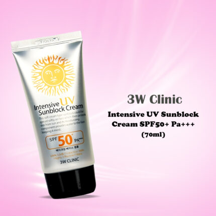 3W Clinic Intensive UV Sunblock Cream SPF50+ Pa+++ 70ml
