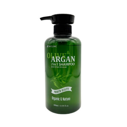 3W Clinic Olive & Argan 2 in 1 Shampoo 500ml (In Bangladesh)