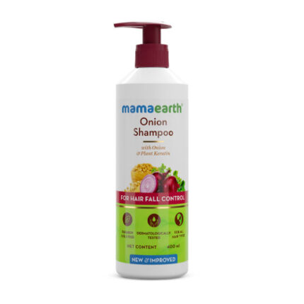 Mamaearth Onion Shampoo For Hair Fall Control 400ml (In Bangladesh)