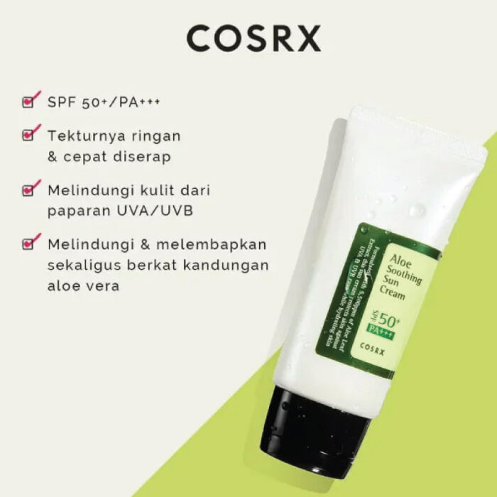 COSRX Aloe Soothing Sun Cream SPF50 PA 50ml 4 Fashion Skincare BD