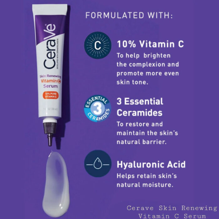 Cerave Skin Renewing Vitamin C Serum 30ml 3 Fashion Skincare BD