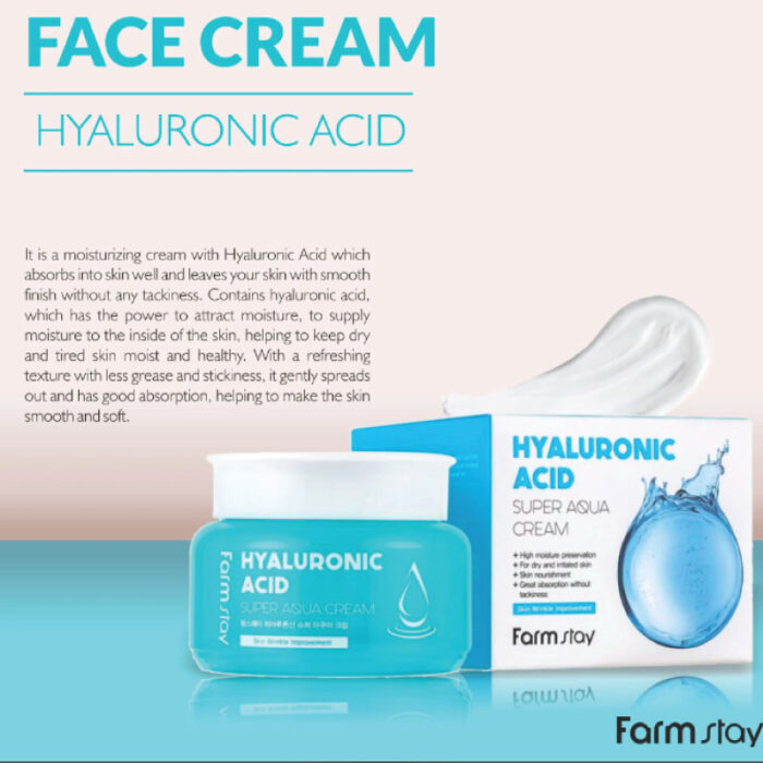 Farm Stay Hyaluronic Acid Super Aqua Cream 100ml 1 Fashion Skincare BD