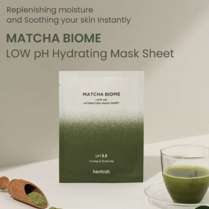 Heimish Matcha Biome Low pH Hydrating Mask Sheet 30ml BUY 5 GET 5 FREE 3 Fashion Skincare BD