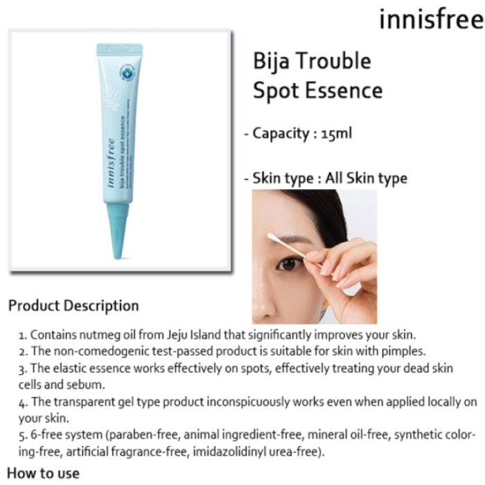 Innisfree Bija trouble spot essence 15ml 3 Fashion Skincare BD