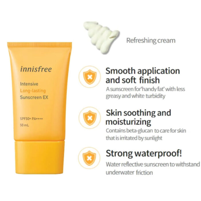 Innisfree Intensive Long lasting Sunscreen EX SPF50 PA 50ml 2 Fashion Skincare BD