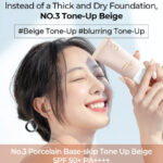 Numbuzin No.3 Porcelain Base-Skip Tone Up Beige 50ml - Image 3
