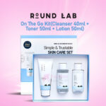 ROUND LAB On The Go Kit (Cleanser 40ml + Toner 50ml + Lotion 50ml)