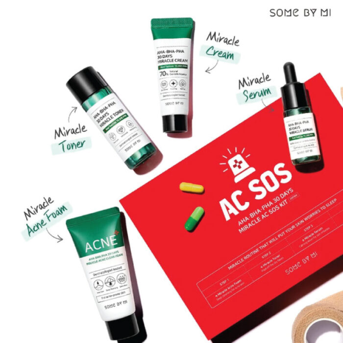 SOME BY MI AHA.BHA .PHA 30 DAYS Miracle AC SOS Kit 3 Fashion Skincare BD