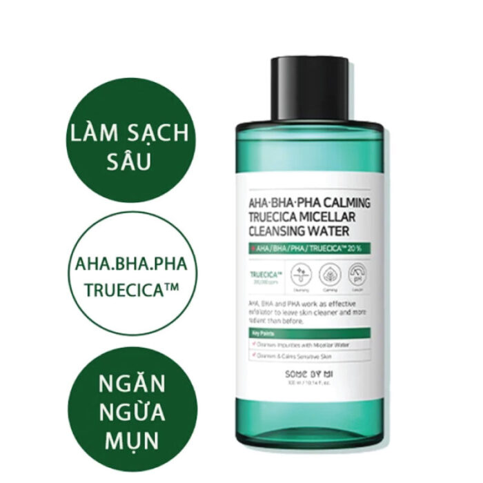 Some By Mi AHA BHA PHA Calming Truecica Micellar Cleansing Water 300ml 3 Fashion Skincare BD