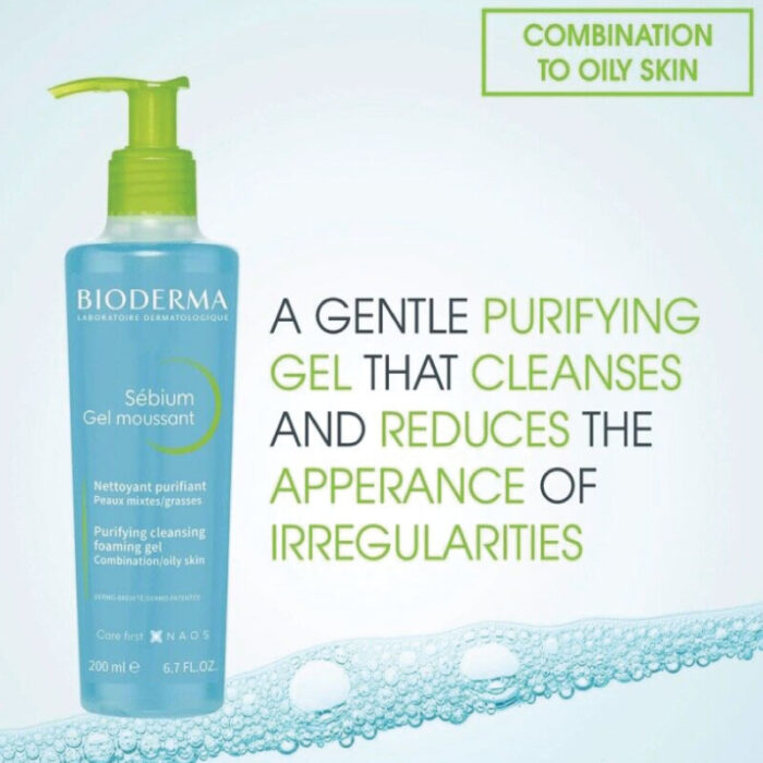 Bioderma Sebium Gel Moussant Purifying Cleansing Foaming Gel 500ml 2 Fashion Skincare BD