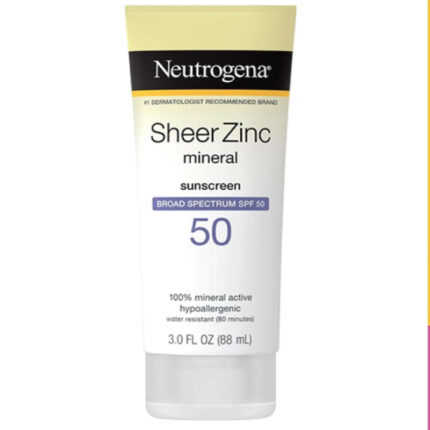 Neutrogena Sheer Zinc Mineral Face Sunscreen Lotion with Broad Spectrum SPF 50 – 88ml (In Bangladesh)