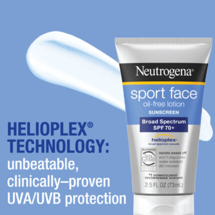 Neutrogena Sport Face Sunscreen SPF 70+ OilFree Facial Sunscreen Lotion 73ml (In Bangladesh)