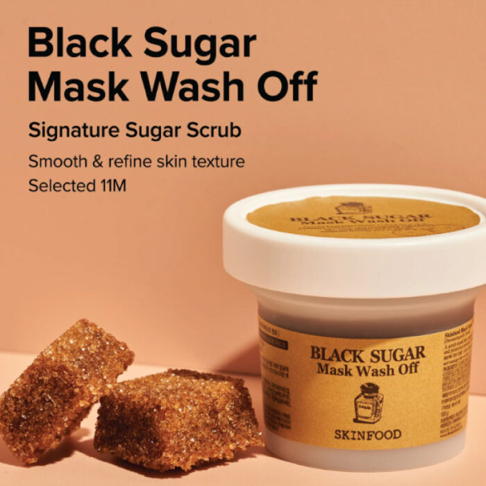 SKINFOOD Black Sugar Wash Off Face Mask 4 Fashion Skincare BD