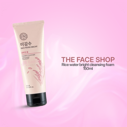 The face shop rice water bright cleansing foam - 150ml / 50ml
