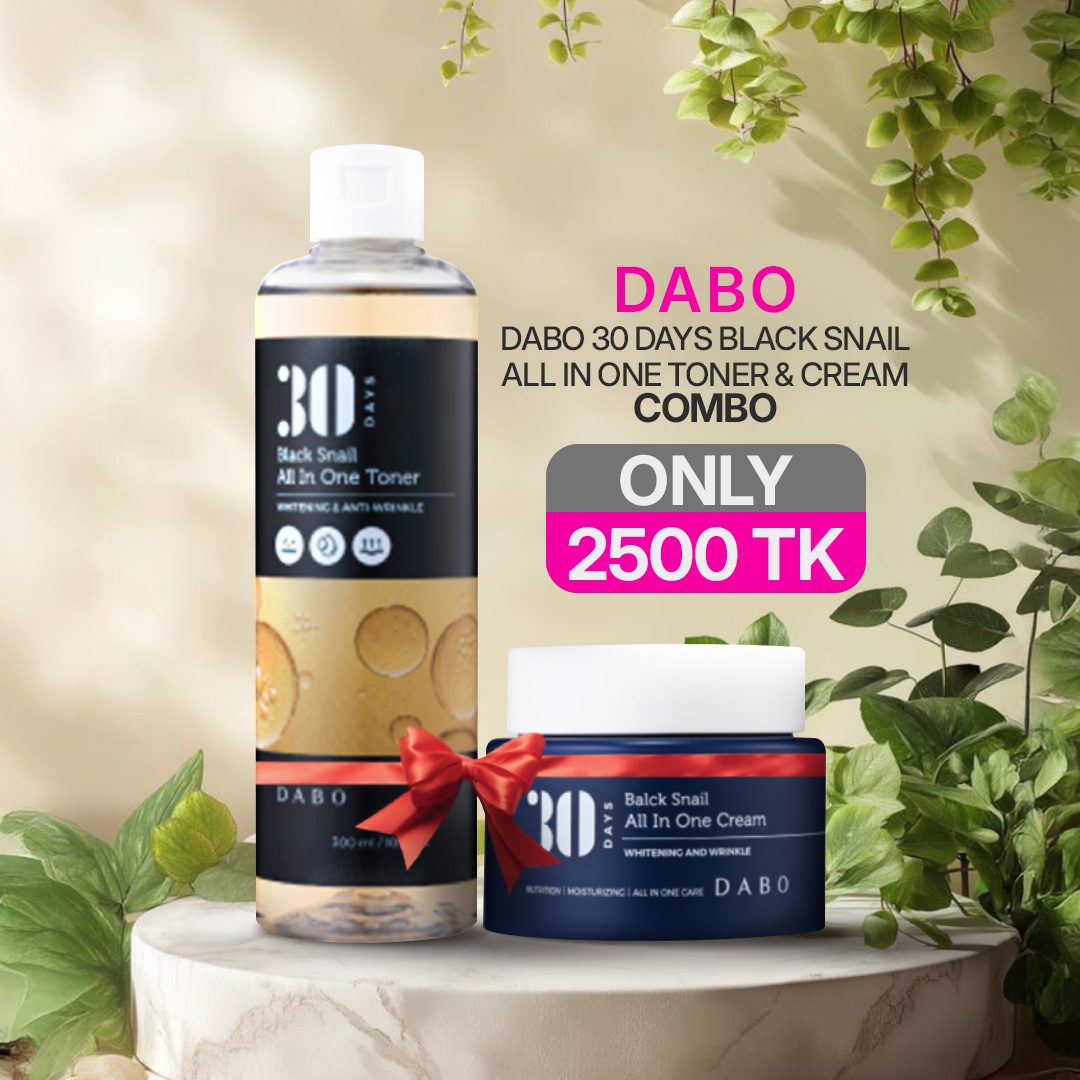Dabo-30-Days-Black-Snail-All-In-One-Toner-&-Cream-–-Combo Dabo 30 Days Black Snail All In One Toner & Cream – Combo - Image 1