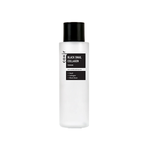 4c5c04db991bcd3d353fee1932327801 COXIR Black Snail Collagen Toner 150ML - Image 1