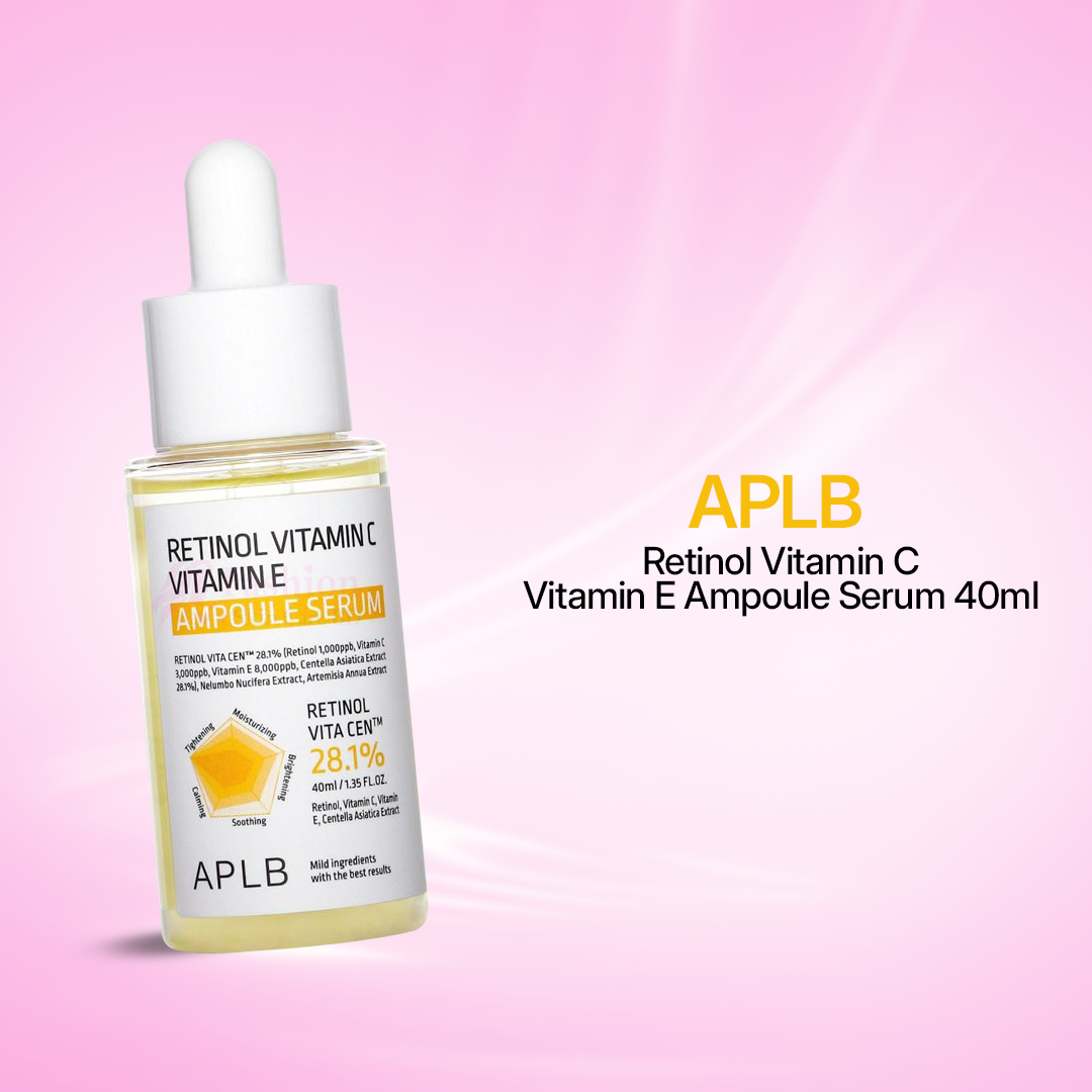 APLB-Retinol-Vitamin-C-Vitamin-E-Ampoule-Serum-40ml- APLB RETINOL VITAMIN C VITAMIN E AMPOULE SERUM - Image 1