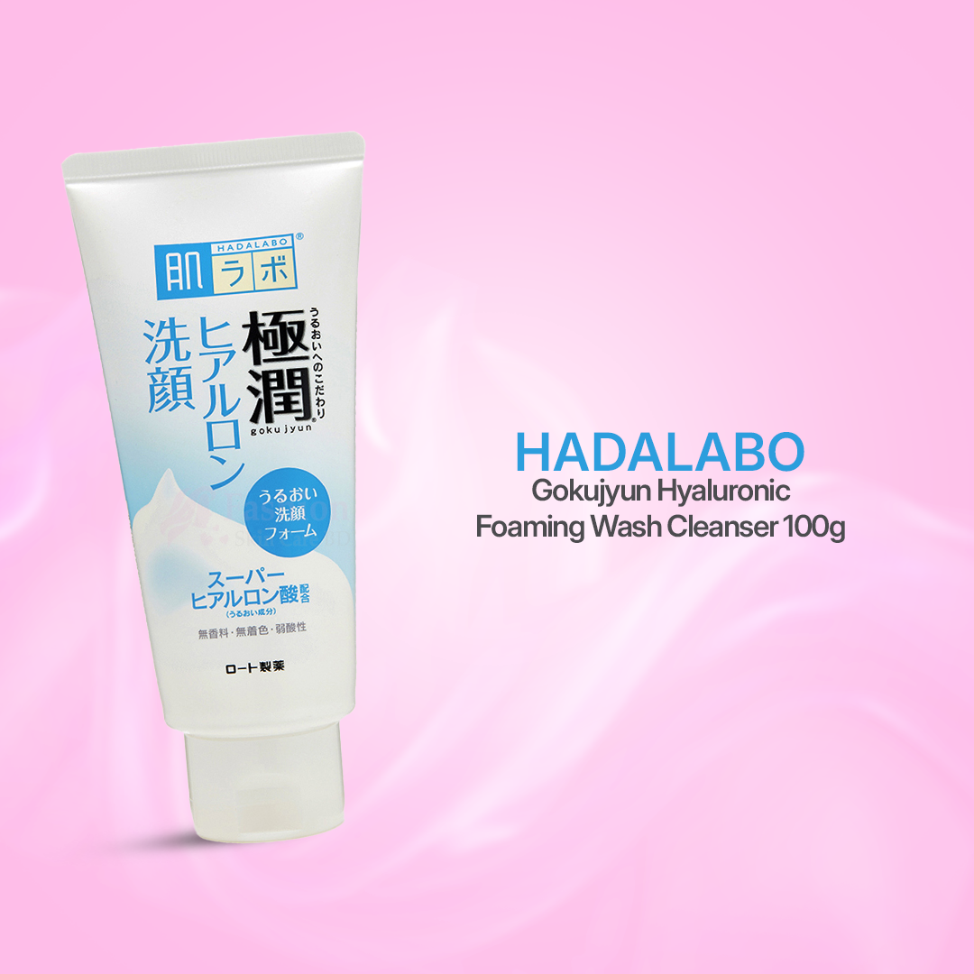 Hada-Labo-Gokujyun-Hyaluronic-Foaming-Wash-Cleanser-100g Hada Labo Gokujyun Hyaluronic Foaming Wash Cleanser 100g - Image 1