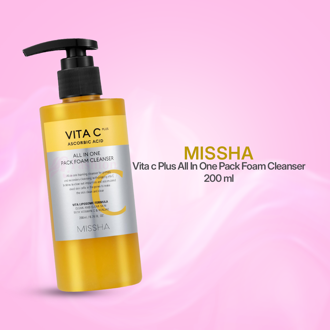 MISSHA Missha Vita c Plus All In One Pack Foam Cleanser 200 ml - Image 1