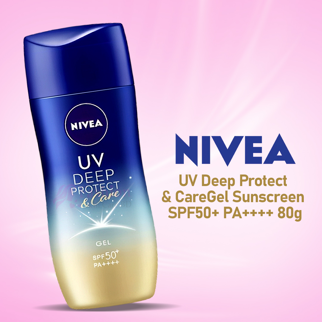art 1 copy 21 Nivea UV Deep Protect & Care Gel Sunscreen SPF50+ PA++++ 80g - Image 1