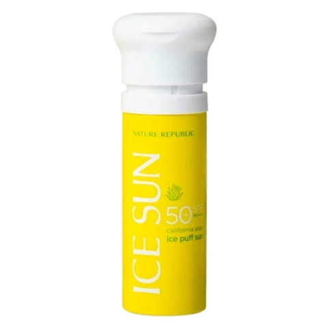 ava-san-pham-tren-website-14 NATURE REPUBLIC CALIFORNIA ALOE ICE PUFF SUN-CLEAR SPF50+PA++++ 150ml - Image 1