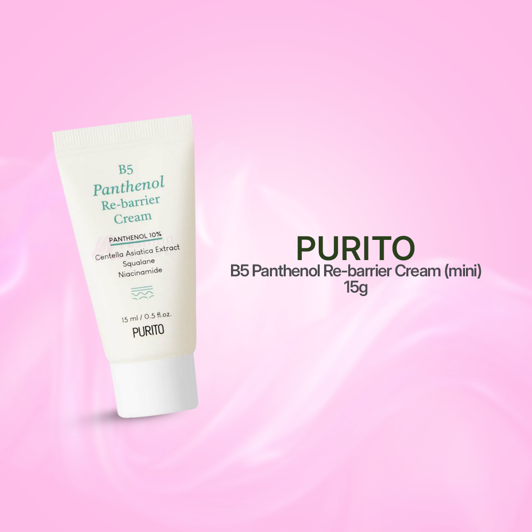 Purito-B5-Panthenol-Re-barrier-Cream-(mini)-15g Purito B5 Panthenol Re-barrier Cream (mini) 15g - Image 1