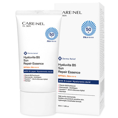 wJQ3wrND3CxBissMNiUmdVDtcZiQs9wp9GNxl9Ji CARE:NEL Hyaluvita B5 Sun Repair Essence 50ml - Image 1