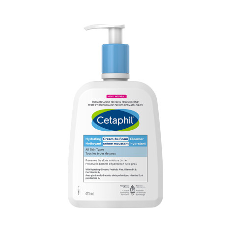 normal-F3TuCptDzTILwv1EDHAwxuORQBL5Ft Cetaphil Hydrating Cream To Foam Cleanser 473ml - Image 1