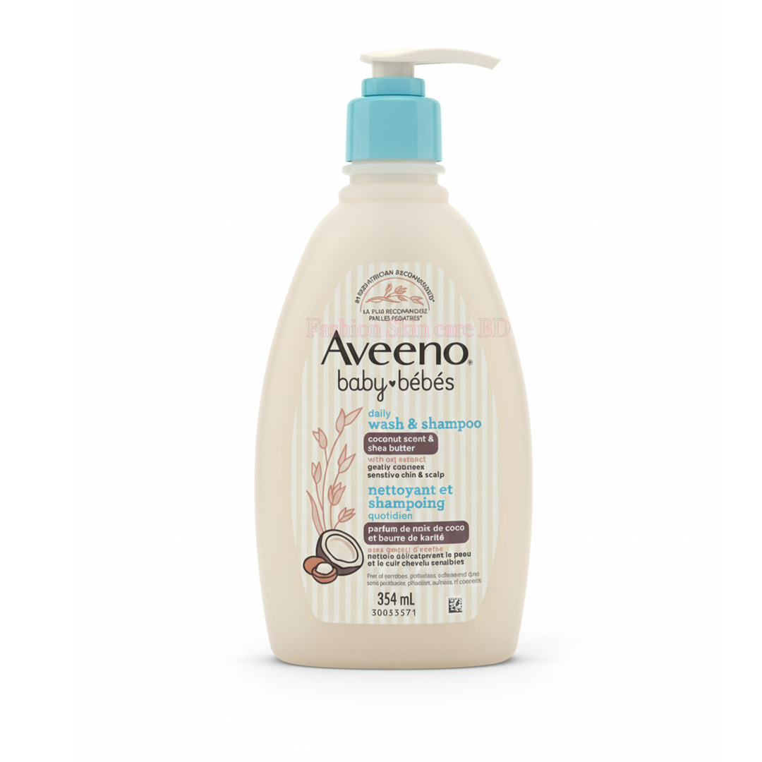 uhcv Aveeno Baby Daily Wash and Shampoo 354ml & 532ml - Image 1